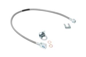 Brakes, Rotors & Pads - Brake Lines & Hoses - Rough Country - Rough Country Stainless Steel Brake Lines Rear For 4-6 in. Lift  -  89703