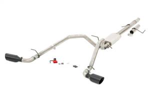 Exhaust - Exhaust Systems - Rough Country - Rough Country Performance Exhaust System Dual Outlet Polished Stainless Steel w/Black Tips  -  96008