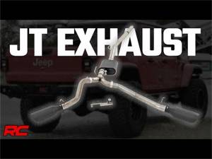 Exhaust - Exhaust Systems - Rough Country - Rough Country Exhaust System Dual Cat-Back, Fits 3.6L  -  96015