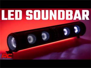 Rough Country Bluetooth Soundbar w/LED 8 Speaker IP66 Waterproof UTV/ATV  -  99510