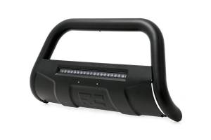 Rough Country Black Bull Bar w/ Integrated Black Series 20-inch LED Light Bar  -  B-C4071