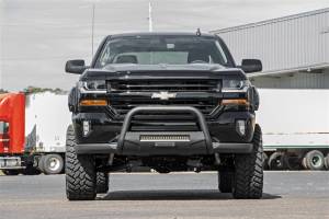 Rough Country - Rough Country Black Bull Bar w/ Integrated Black Series 20-inch LED Light Bar  -  B-C4071 - Image 3