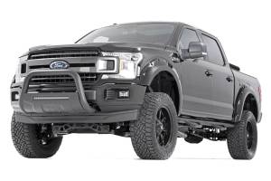 Rough Country - Rough Country Black Bull Bar w/ Integrated Black Series 20-inch LED Light Bar  -  B-F4041 - Image 4