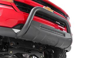 Rough Country - Rough Country Black Bull Bar w/ Integrated Black Series 20-inch LED Light Bar  -  B-T4051 - Image 4