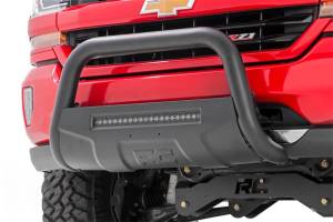 Rough Country - Rough Country Black Bull Bar w/ Integrated Black Series 20-inch LED Light Bar  -  B-T4051 - Image 5