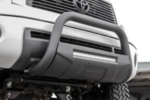 Rough Country - Rough Country Black Bull Bar w/ Integrated Black Series 20-inch LED Light Bar  -  B-T4071 - Image 5