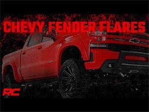 Rough Country - Rough Country Fender Flares Flat Black 2 in. Tire Coverage 5.5 in. Flare Height  -  F-C319201 - Image 6