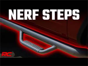 Rough Country - Rough Country Nerf Steps Full Length 58 in. Length 2 Door Textured Black  -  RCF21582D - Image 3