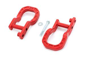 Rough Country Forged Tow Hooks Red  -  RS134