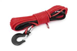 Rough Country Synthetic Winch Rope Synthetic 1/4 in. Red  -  RS161
