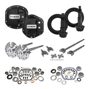 Differentials & Components - Differential Overhaul Kits - Yukon Gear - Yukon Gear Stage 4 Re-Gear Kit upgrades front/rear diffs 24 spl incl covers/fr/rr axles  -  YGK014STG4
