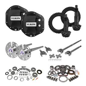Differentials & Components - Differential Overhaul Kits - Yukon Gear - Yukon Gear Stage 4 Re-Gear Kit upgrades front/rear diffs 24 spl incl covers/fr/rr axles  -  YGK015STG4