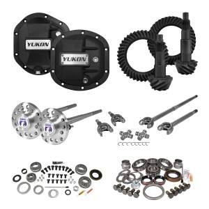Differentials & Components - Differential Overhaul Kits - Yukon Gear - Yukon Gear Stage 4 Re-Gear Kit upgrades front/rear diffs 24 spl incl covers/fr/rr axles  -  YGK055STG4