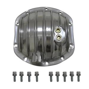 Differentials & Components - Differential Covers - Yukon Gear - Yukon Gear Polished Aluminum Replacement Cover for Dana 30 standard rotation  -  YP C2-D30-STD