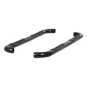 ARIES - ARIES 3" Round Black Steel Side Bars, Select Toyota 4Runner Black SEMI-GLOSS BLACK POWDER COAT - 202000 - Image 2