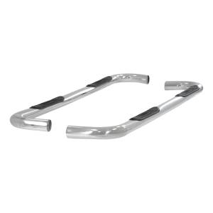 ARIES - ARIES 3" Round Polished Stainless Side Bars, Select Toyota Tundra Crew Cab Stainless Polished Stainless - 202006-2 - Image 3