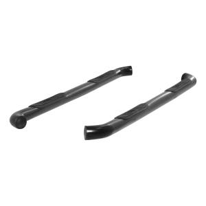 ARIES - ARIES 3" Round Black Steel Side Bars, Select Toyota Tacoma Black SEMI-GLOSS BLACK POWDER COAT - 202009 - Image 2