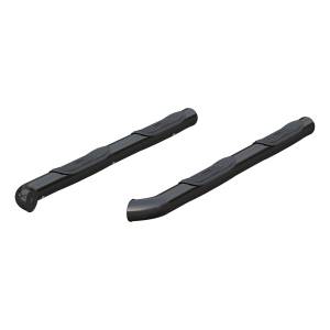 ARIES - ARIES 3" Round Black Steel Side Bars, Select Toyota 4Runner Black SEMI-GLOSS BLACK POWDER COAT - 202022 - Image 3