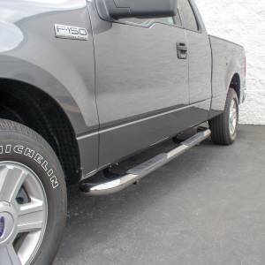 ARIES - ARIES 3" Round Polished Stainless Side Bars, Select Ford F-150 Stainless Polished Stainless - 203016-2 - Image 4