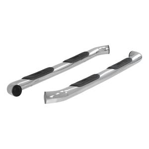 ARIES - ARIES 3" Round Polished Stainless Side Bars, Select Ford F-150, F-250, F-350 Stainless Polished Stainless - 203044-2 - Image 3