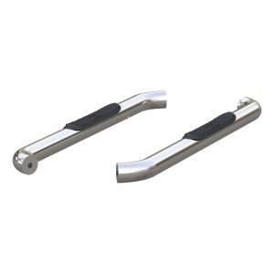 ARIES - ARIES 3" Round Polished Stainless Side Bars, Select Ford F-150, F-250, F-350 Stainless Polished Stainless - 203045-2 - Image 4