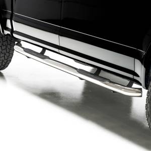ARIES - ARIES 3" Round Polished Stainless Side Bars, Select Ford F-150, F-250, F-350 Stainless Polished Stainless - 203043-2 - Image 5