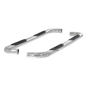 ARIES - ARIES 3" Round Polished Stainless Side Bars, Select Silverado, Sierra 1500, 2500, 3500 Stainless POLISHED STAINLESS - 204009-2 - Image 6
