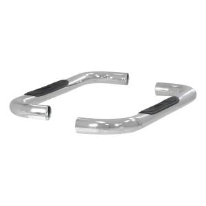 ARIES - ARIES 3" Round Polished Stainless Side Bars, Select Silverado, Sierra 1500, 2500, 3500 Stainless Polished Stainless - 204017-2 - Image 4