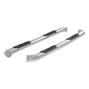 ARIES - ARIES 3" Round Polished Stainless Side Bars, Select Silverado, Sierra 1500, 2500, 3500 Stainless Polished Stainless - 204045-2 - Image 3