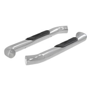 ARIES - ARIES 3" Round Polished Stainless Side Bars, Select Silverado, Sierra 1500, 2500, 3500 Stainless Polished Stainless - 204048-2 - Image 3