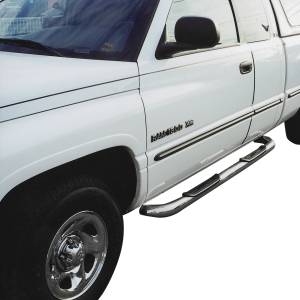ARIES - ARIES 3" Round Polished Stainless Side Bars, Select Dodge Ram 1500 Stainless Polished Stainless - 205003-2 - Image 4