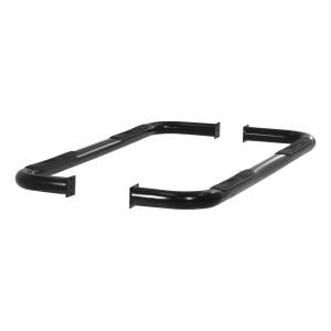 ARIES - ARIES 3" Round Black Steel Side Bars, Select Dodge Ram 1500 Black SEMI-GLOSS BLACK POWDER COAT - 205003 - Image 4