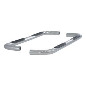 ARIES - ARIES 3" Round Polished Stainless Side Bars, Select Dodge Ram 1500, 2500, 3500 Stainless Polished Stainless - 205008-2 - Image 8