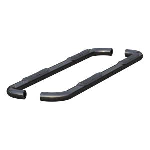 ARIES - ARIES 3" Round Black Steel Side Bars, Select Ram 1500 SEMI-GLOSS BLACK POWDER COAT - 205045 - Image 3