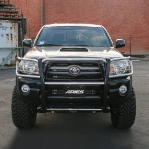 ARIES - ARIES Polished Stainless Grille Guard, Select Toyota Tacoma Stainless Polished Stainless - 2054-2 - Image 6