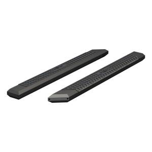 ARIES AdvantEDGE 5-1/2" x 75" Black Aluminum Side Bars (No Brackets) CARBIDE BLACK POWDER COAT - 2055975