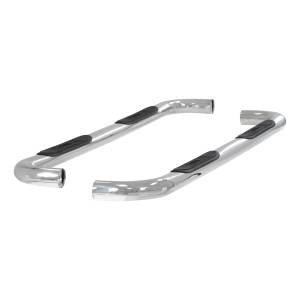 ARIES - ARIES 3" Round Polished Stainless Side Bars, Select Silverado, Sierra 1500, 2500, 3500 Stainless POLISHED STAINLESS - 204009-2 - Image 5