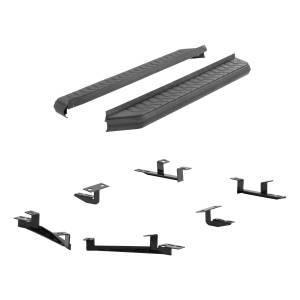 ARIES - ARIES AeroTread 5" x 70" Black Stainless Running Boards, Select Toyota Highlander Carbide Black Powder Coat - 2061014 - Image 4