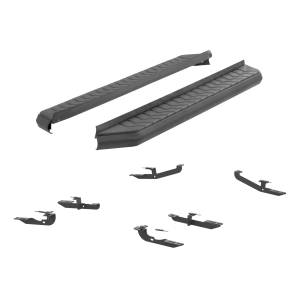 ARIES - ARIES AeroTread 5" x 70" Black Stainless Running Boards, Select Jeep Cherokee Carbide Black Powder Coat - 2061032 - Image 4