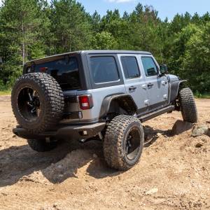 ARIES - ARIES TrailChaser Jeep Wrangler JL Steel Rear Bumper with LED Lights TEXTURED BLACK POWDER COAT - 2082081 - Image 4