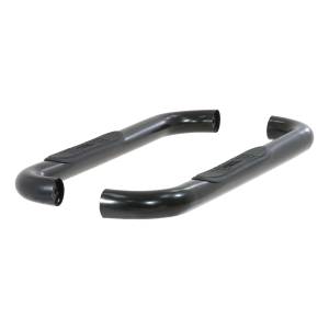 ARIES - ARIES 3" Round Black Stainless Side Bars, Select Ford F-250, F-350 Super Duty SEMI-GLOSS BLACK POWDER COAT - 213014 - Image 4