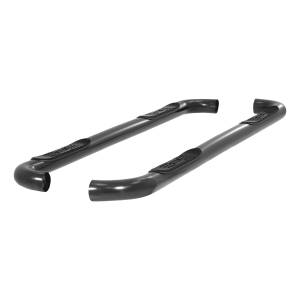 ARIES - ARIES 3" Round Black Stainless Side Bars, Select Ford Excursion, F-250, F-350 SEMI-GLOSS BLACK POWDER COAT - 213006 - Image 4