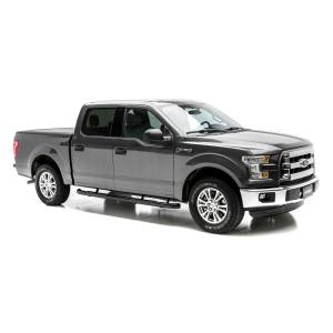 ARIES - ARIES 3" Round Black Stainless Side Bars, Select Ford F-150, F-250, F-350 SEMI-GLOSS BLACK POWDER COAT - 213043 - Image 3