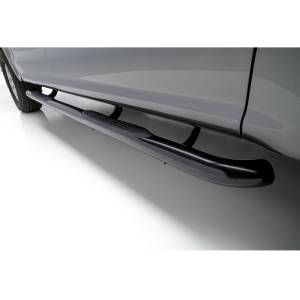 ARIES - ARIES 3" Round Black Stainless Side Bars, Select Ford F-150, F-250, F-350 SEMI-GLOSS BLACK POWDER COAT - 213043 - Image 5
