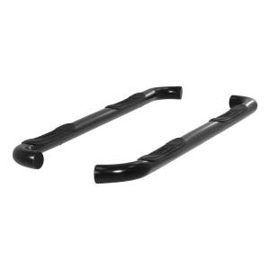 ARIES - ARIES 3" Round Black Stainless Side Bars, Select Ford F-150, F-250, F-350 SEMI-GLOSS BLACK POWDER COAT - 213044 - Image 3