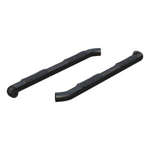 ARIES - ARIES 3" Round Black Stainless Side Bars, Select Chevrolet Colorado, GMC Canyon SEMI-GLOSS BLACK POWDER COAT - 214051 - Image 3