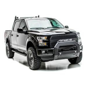 ARIES - ARIES AdvantEDGE 5-1/2" Black Aluminum Bull Bar with Lights, Select Ford F-150 Black CARBIDE BLACK POWDER COAT - 2163100 - Image 3