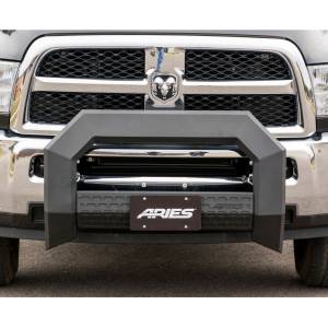 ARIES - ARIES AdvantEDGE 5-1/2" Black Aluminum Bull Bar, Select Dodge, Ram 2500, 3500 Black CARBIDE BLACK POWDER COAT - 2165001 - Image 5
