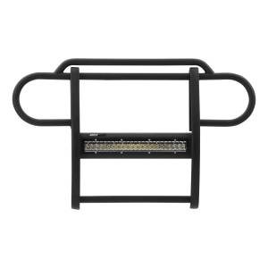 ARIES - ARIES Pro Series Black Steel Grille Guard with Light Bar, Select Jeep Wrangler JK Black TEXTURED BLACK POWDER COAT - 2170000 - Image 7
