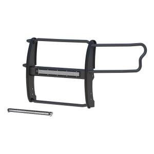 ARIES - ARIES Pro Series Black Steel Grille Guard with Light Bar, Select Ford F-150 Black TEXTURED BLACK POWDER COAT - 2170012